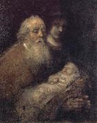 Simeon with the Christ Child in the Temple Rembrandt